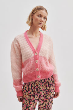 Sebastia Knit Cardigan - Quartz Pink
