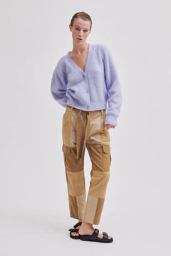 Brooky Knit New Puff Cardigan - Brunnera Blue