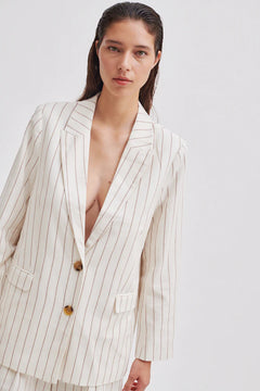 Spigato Blazer - Antique White