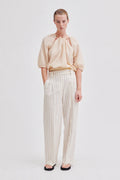 Spigato Trousers - Antique White
