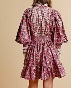 Poplin Mini Dress - Paisley