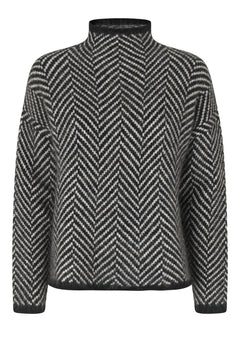 Herrin Knit New T-Neck - Black