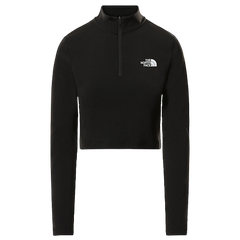 W Flex Crop Zip Through - Tnf Black
