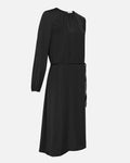 Felina Polysilk Dress - Black - Moss Copenhagen - Kjoler - VILLOID.no