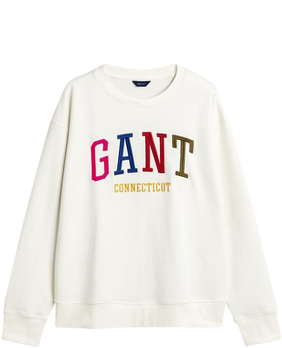 Multi Color Graphic Sweatshirt - Eggshell - GANT - Gensere - VILLOID.no