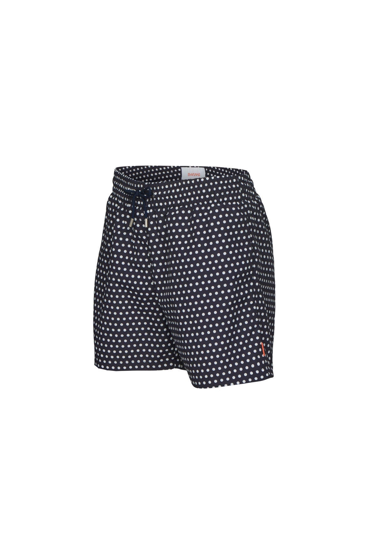 The Printed Swim Shorts - Navy/White Dots