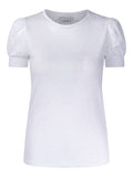 Madeleine Linen Tee - White