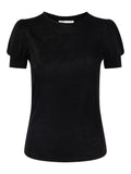 Madeleine Linen Tee - Black