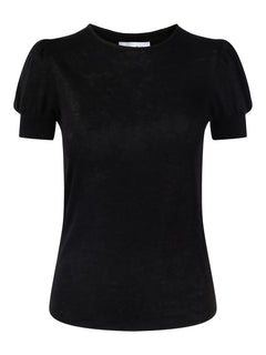 Madeleine Linen Tee - Black