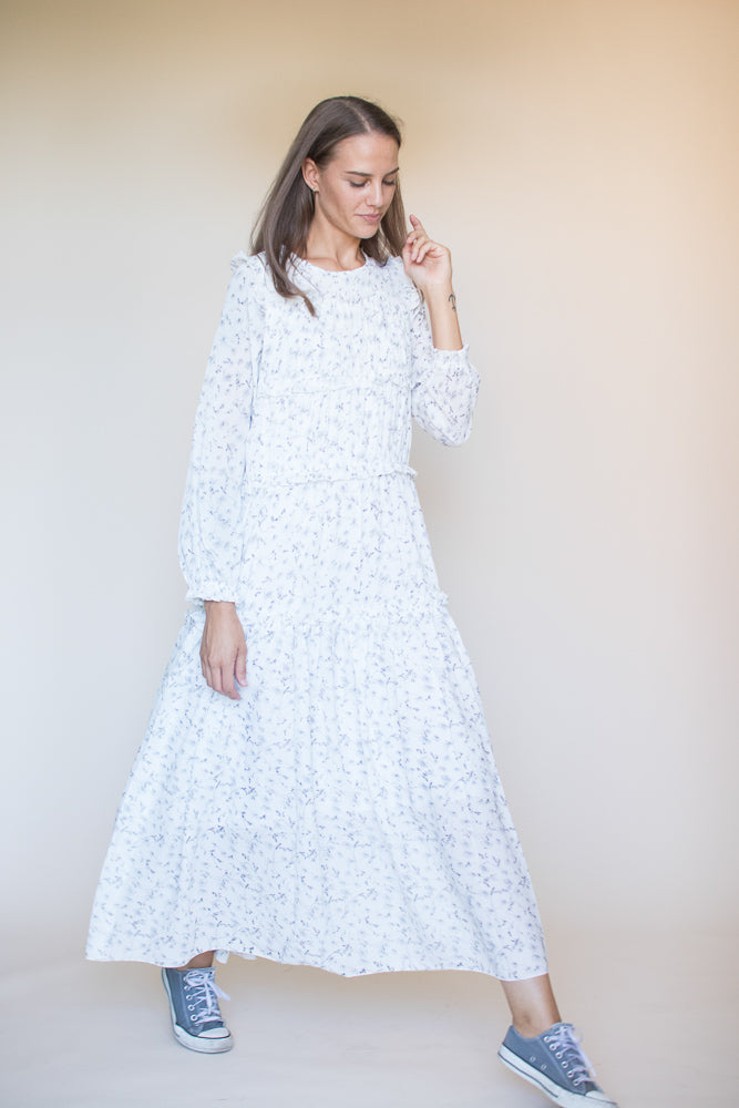 Isabelle long maxidress - White - Line of Oslo - Kjoler - VILLOID.no