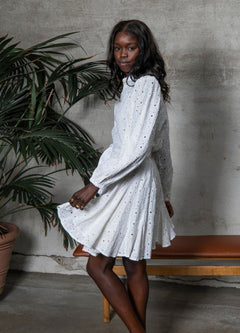 Marita Dress - Porcelain