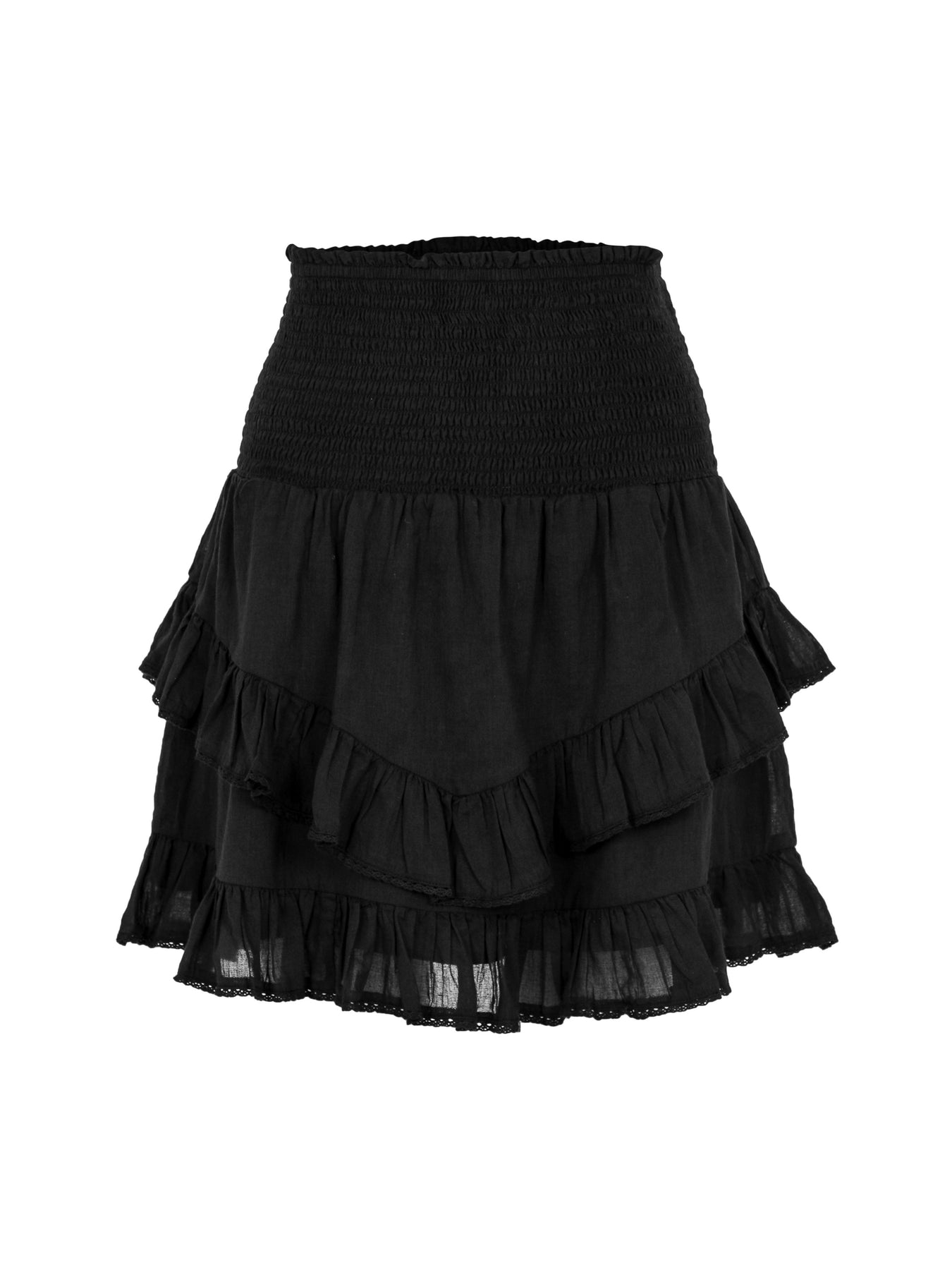 Line Solid Skirt - Black - Neo Noir - Skjørt - VILLOID.no
