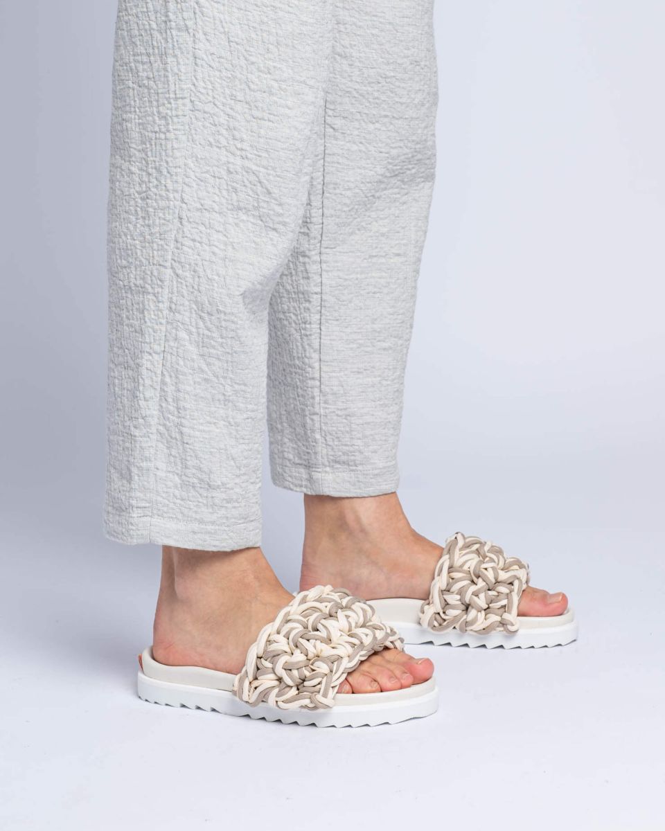 Multilace Slide - Beige