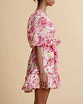 Organza Mini Dress - Pink Daisy