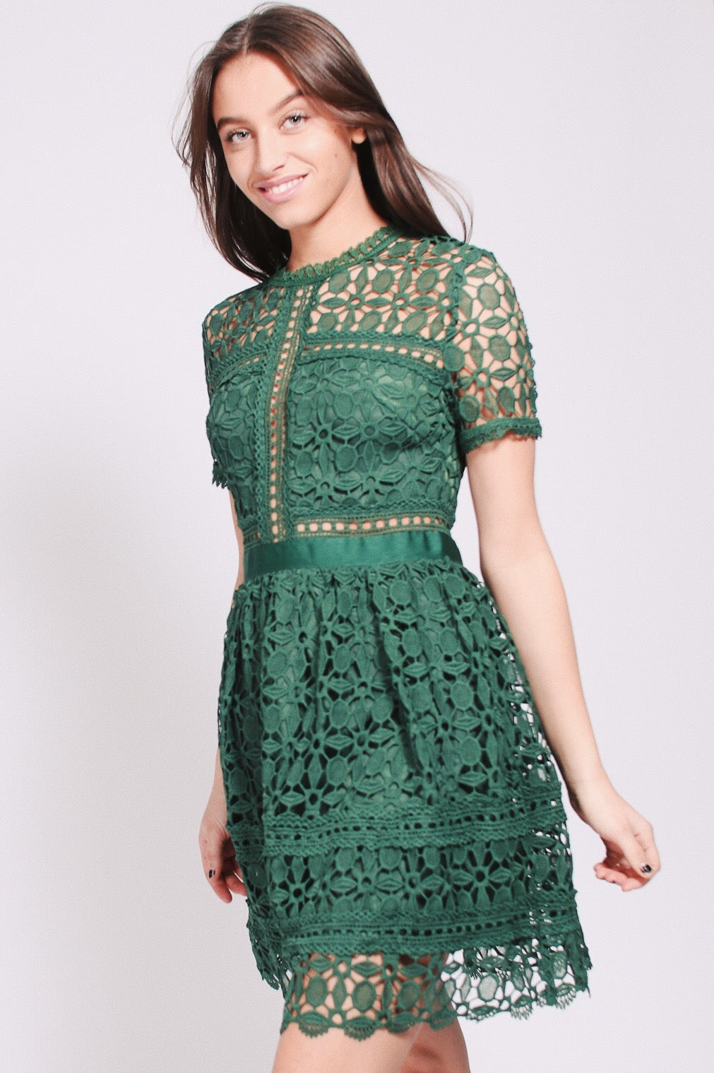 Nora dress - Pine Green - By Malina - Kjoler - VILLOID.no