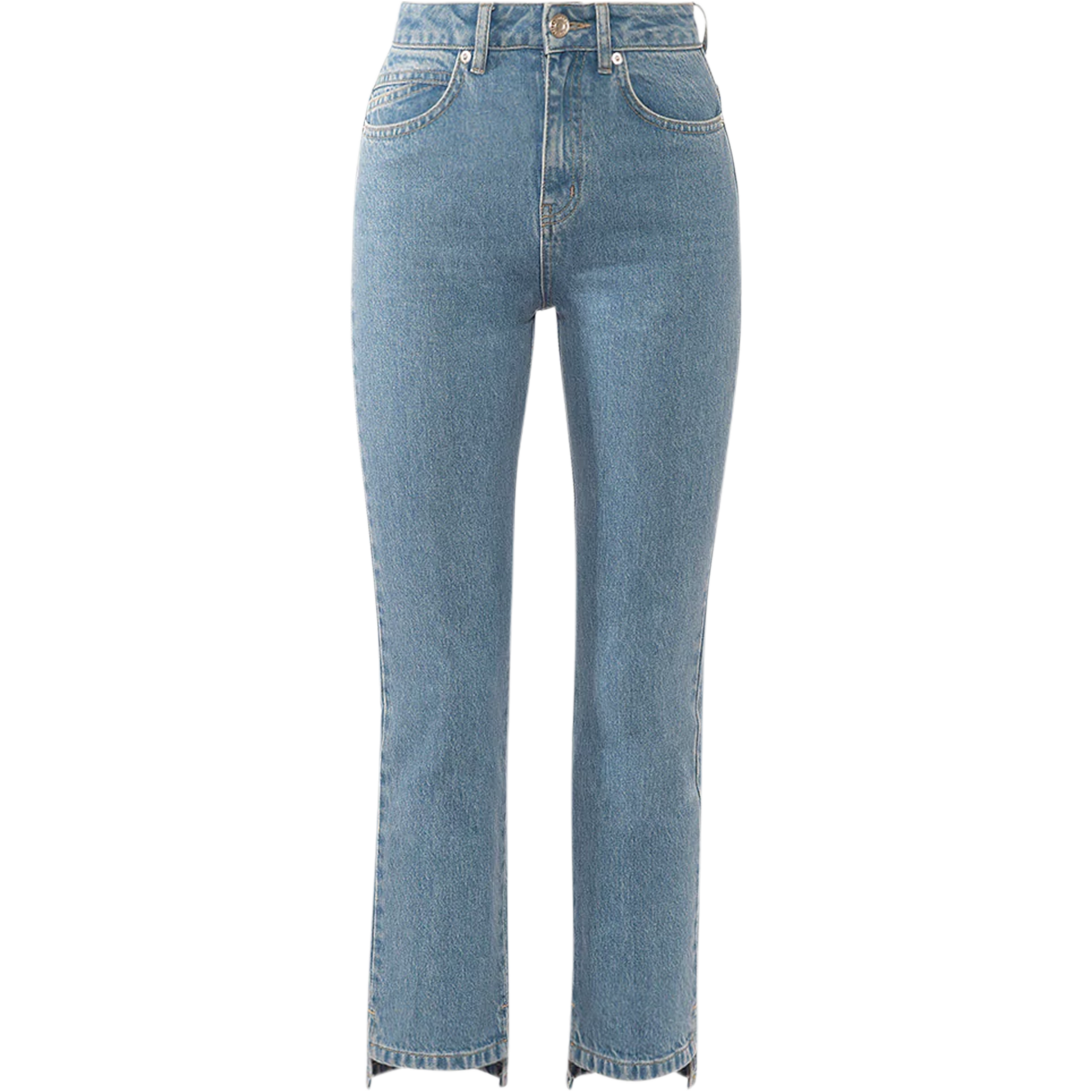 Paragon - Jeans - High Rise Cropped Kick Flare - Light Blue - Villoid