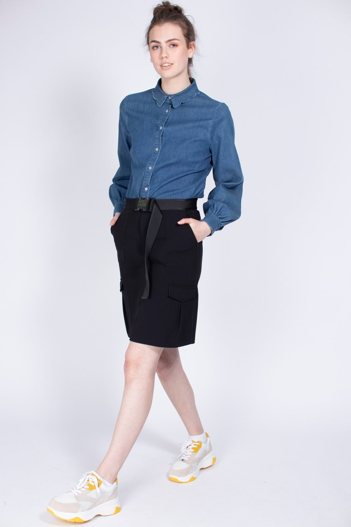 Jeans Chambray Shirt - Xenon Blue - MAUD - Bluser & Skjorter - VILLOID.no