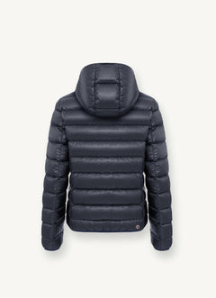 2286N Iridescent Down Jacket - Navy Blue/Dark Steel