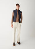 1278P Gilet Mens Down Vest - Navy Blue/Vulcan
