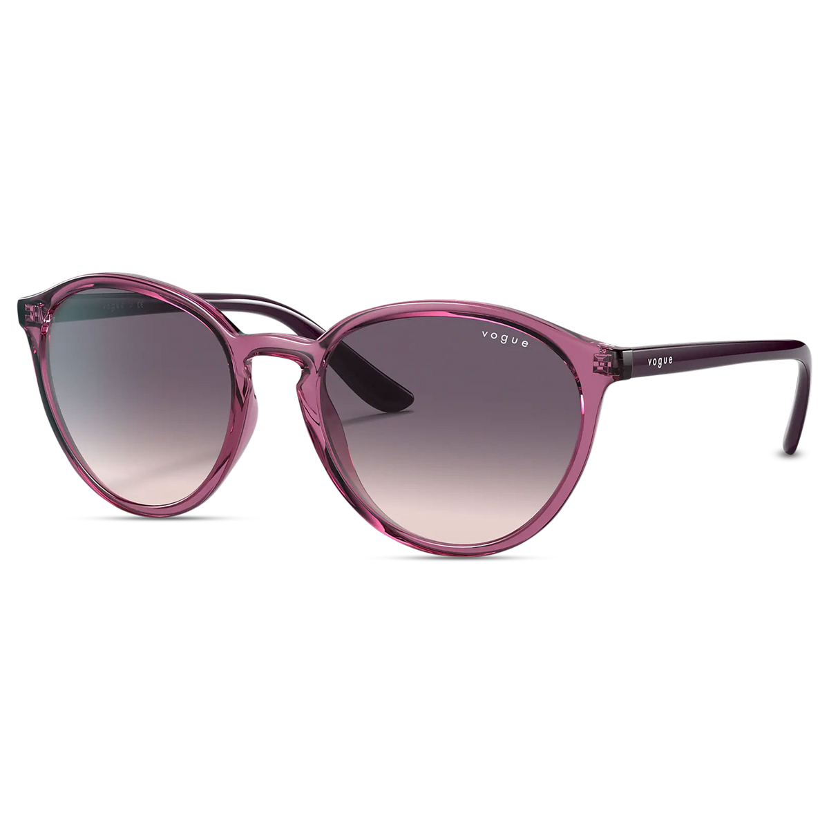 0VO5374S - Transparent Violet/Grey Gradient