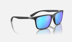 RB4385 - Matte Black - Green/Blue Mirror Chromance