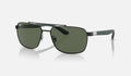RB3701 - Black - Green Classic