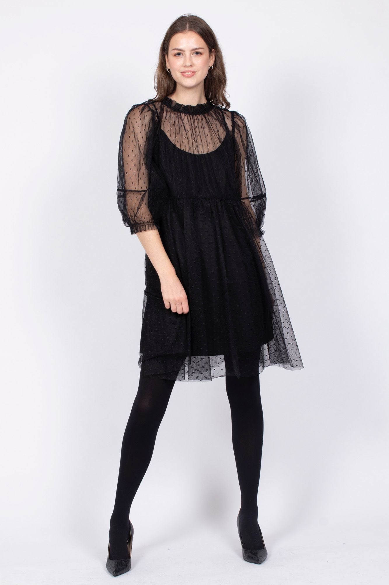Mira Short Dress - Black - Designers Remix - Kjoler - VILLOID.no