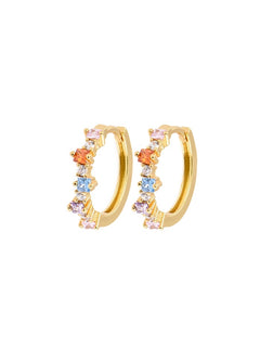 Mixed Medium Hoops - Bright