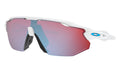 Radar EV Advancer - Polished White Prizm Snow Sapphire Iridium