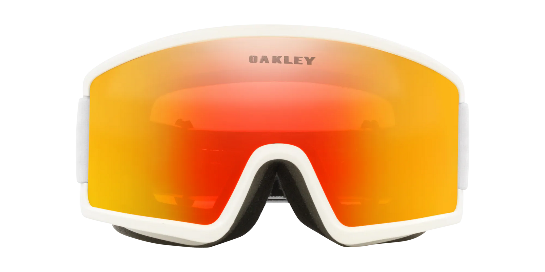 Target Line M Matte White - Fire Iridium - Goggles