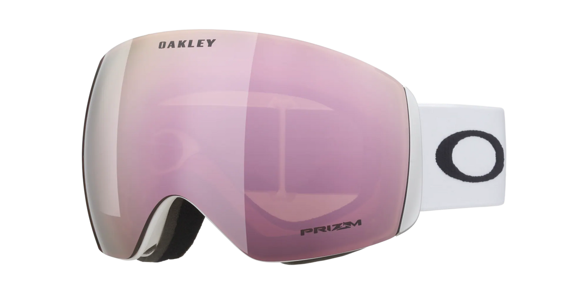 Flight Deck L Matte White - Prizm Rose Gold Iridium - Goggles