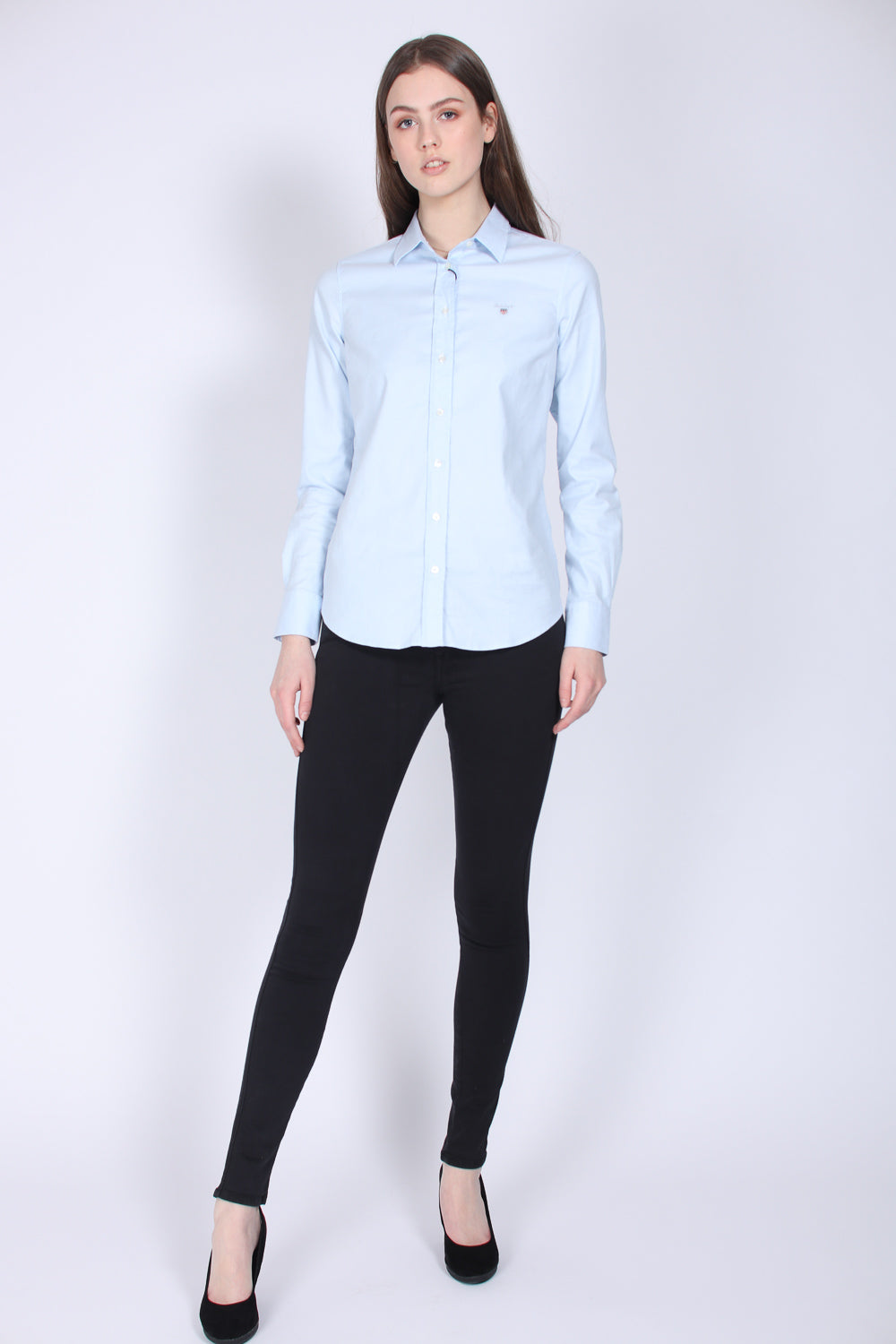 Stretch Oxford Solid Skjorte - Light Blue - GANT - Bluser & Skjorter - VILLOID.no