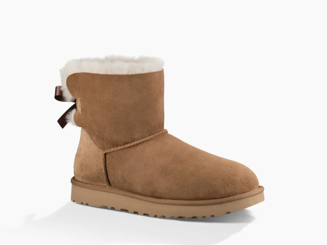 W Mini Bailey Bow II - Chestnut - Ugg - Sko - VILLOID.no
