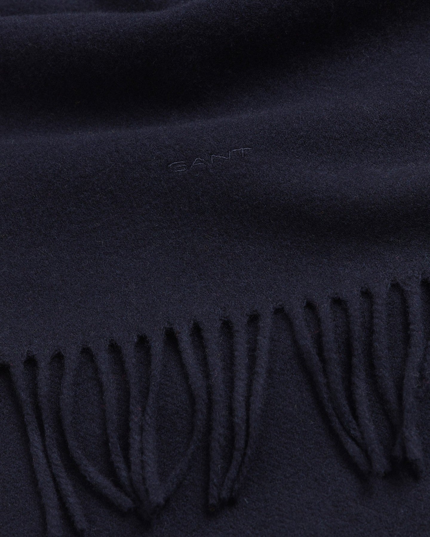 Solid Wool Scarf - Evening Blue