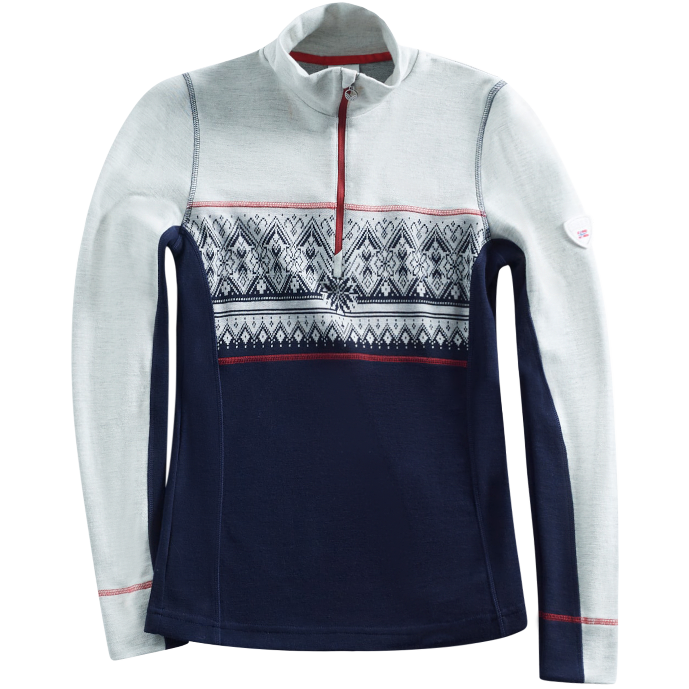 Moritz Fem Basic Sweater - Navy White Raspberry