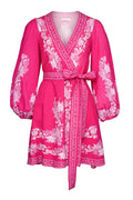 Simona Mini Dress - Pink Print