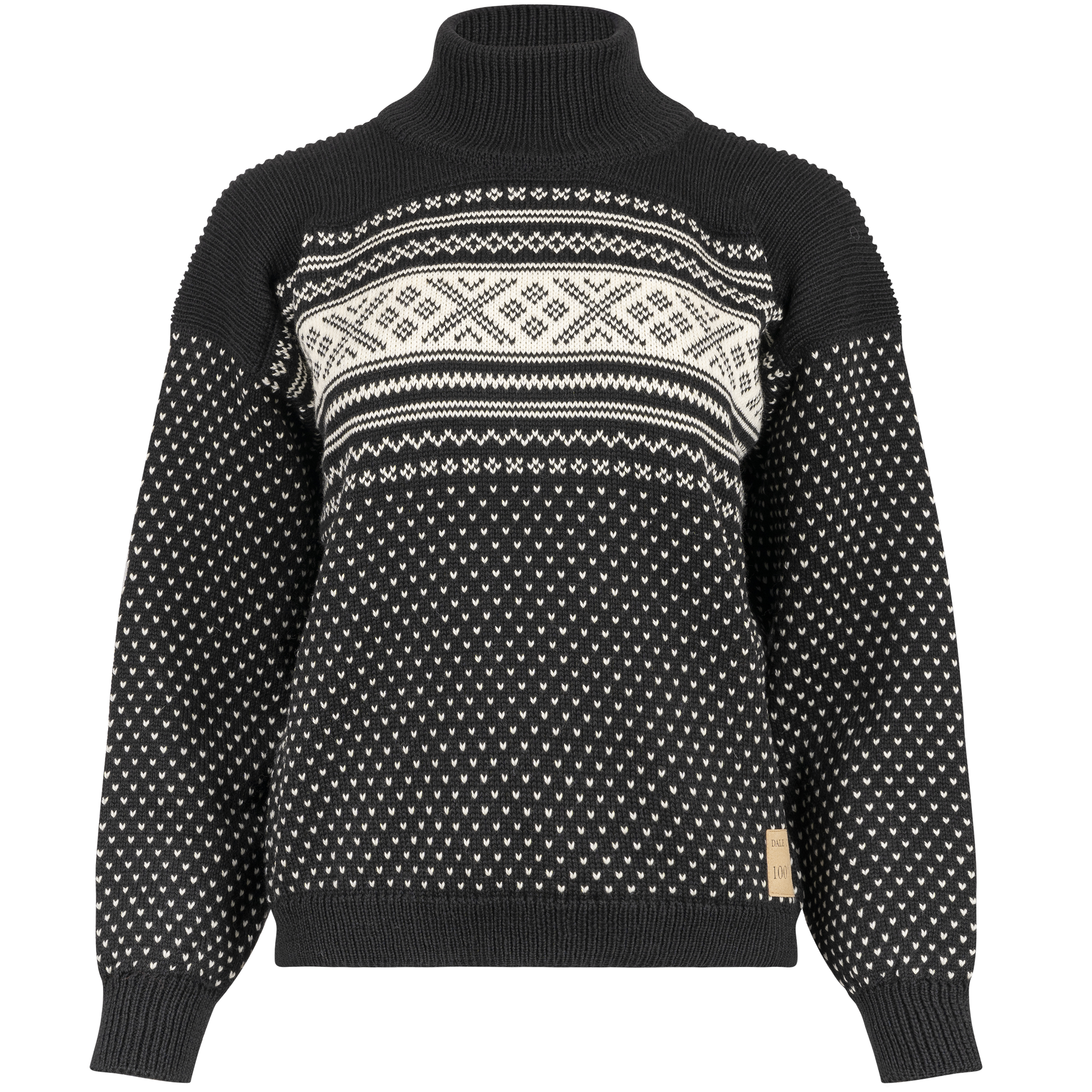 Valløy Sweater - Black Offwhite