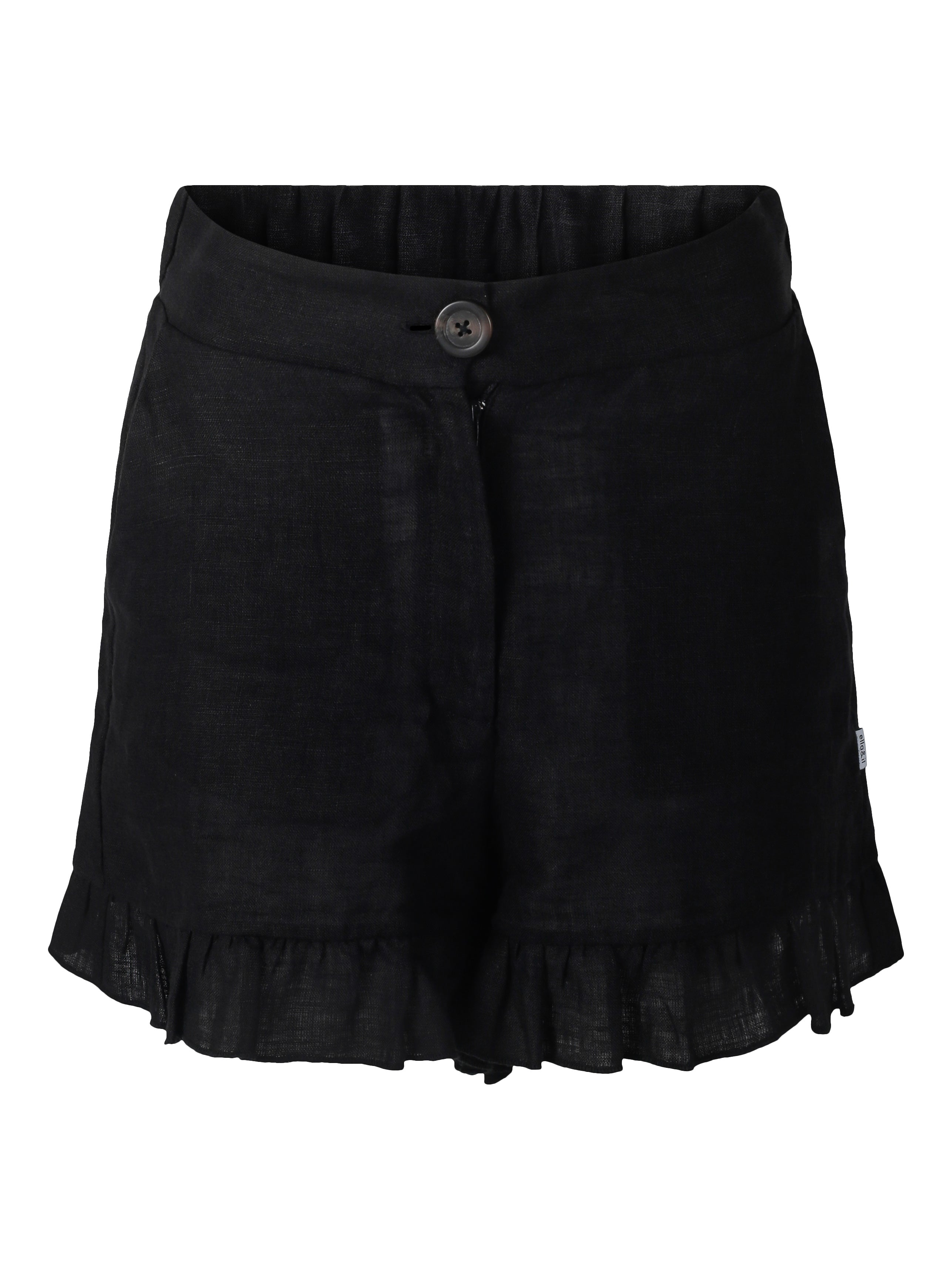 Mynthe Linen Shorts - Black