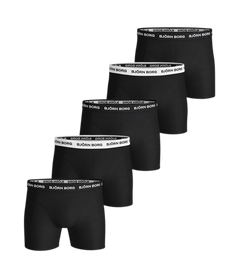 Solid Essential Shorts 5-Pack - Black