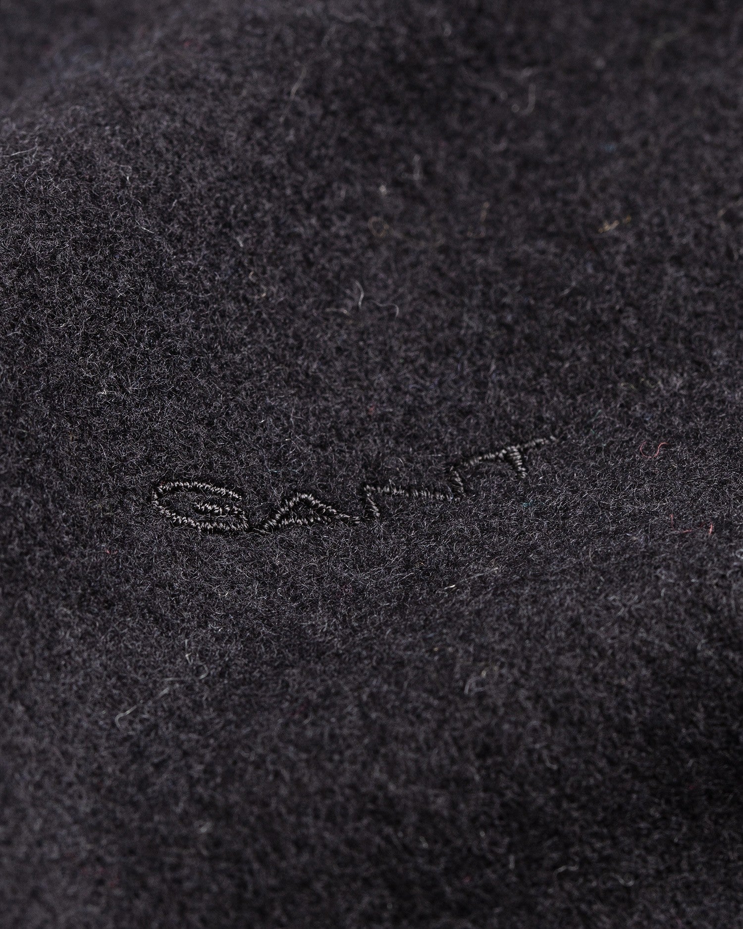 Solid Wool Scarf - Black