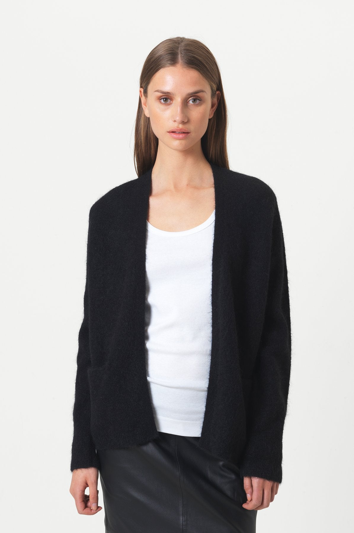 Brook Knit New Short Cardigan - Black - Second Female - Gensere - VILLOID.no