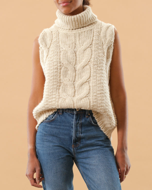 Hand Knit Vest - Vintage