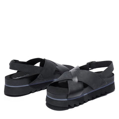Santa Monica Sunrise Crossband - Black Nubuck