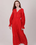 Agnes Long Dress - Red - Pia Tjelta - Kjoler - VILLOID.no
