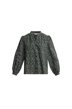 Amalfi Crepe Blouse - Black Amber