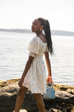 Veslemøy Linen Dress - Sky Blue