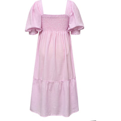 Cheri Stripe Dress - Pink/White