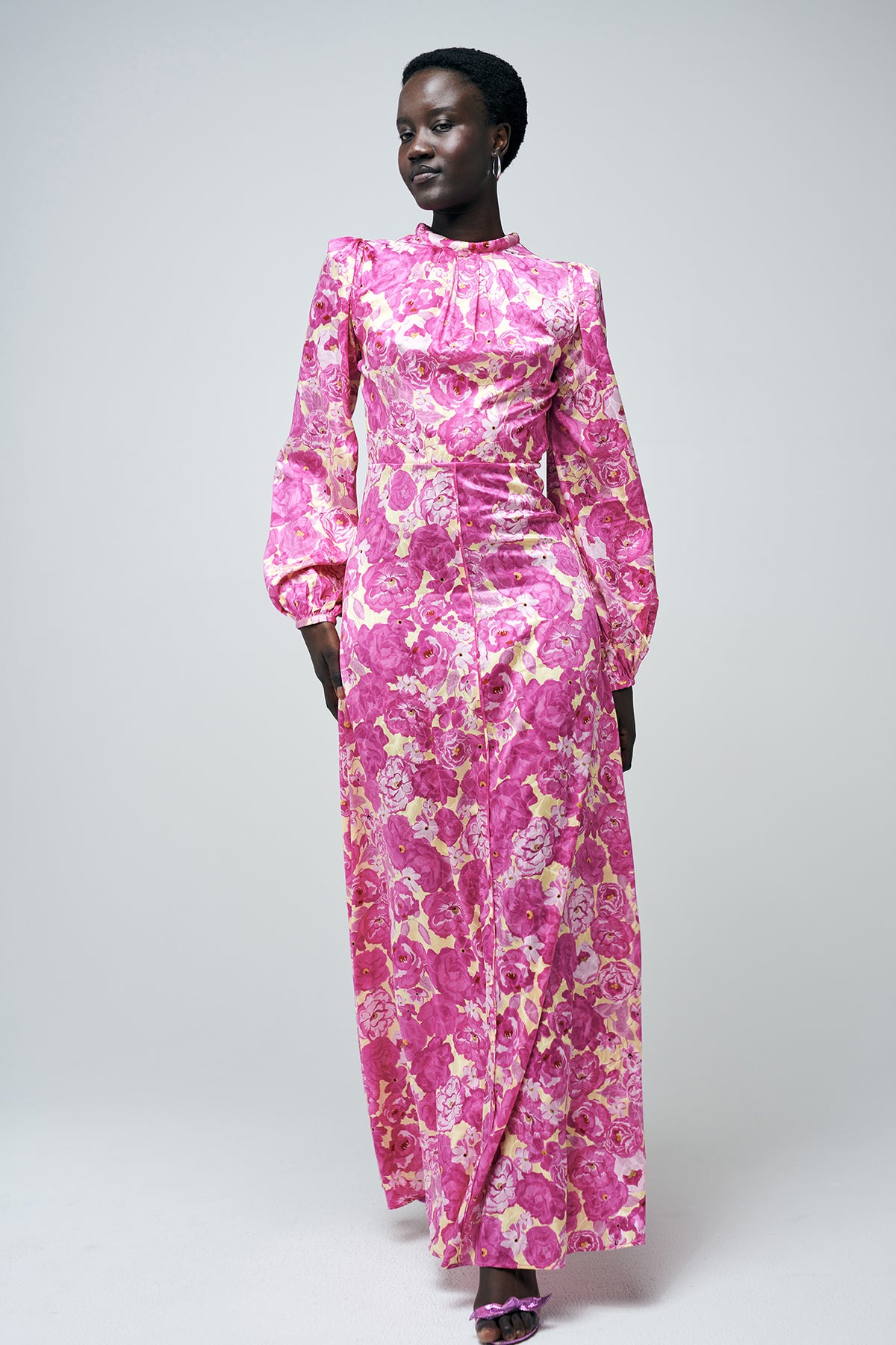 Ava Calanques Long Dress - Rose De Calanques