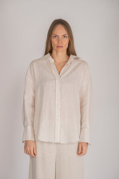 Allen Linen Solid - Beige