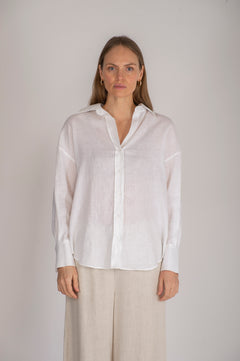 Allen Linen Solid - White
